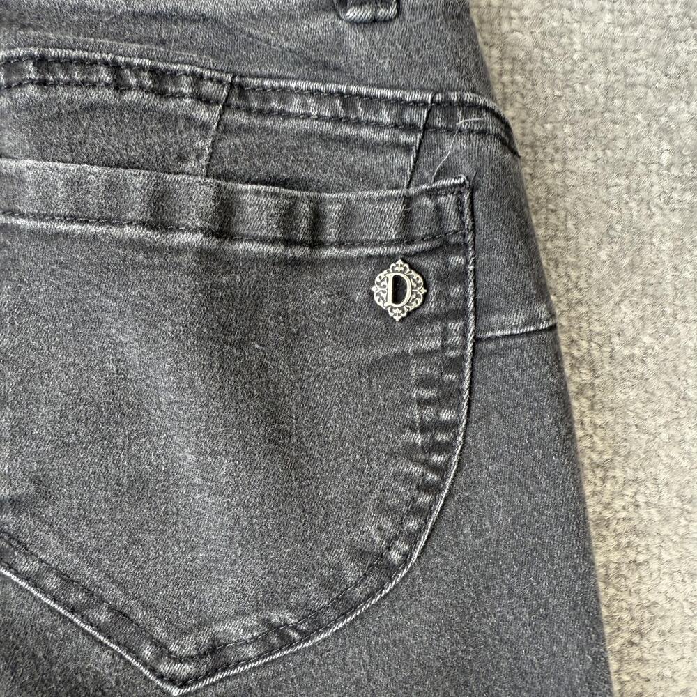 Democracy Jeans Womens 4 Black Gray Ab Technology Jegging Skinny Stretch Denim - Picture 12 of 12